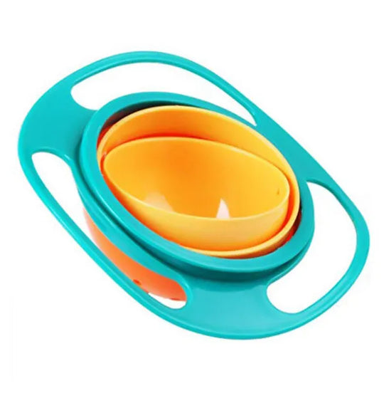 Rotatable 360° Baby Feeding Bowl - Non Spill Universal Gyro Bowl Dish